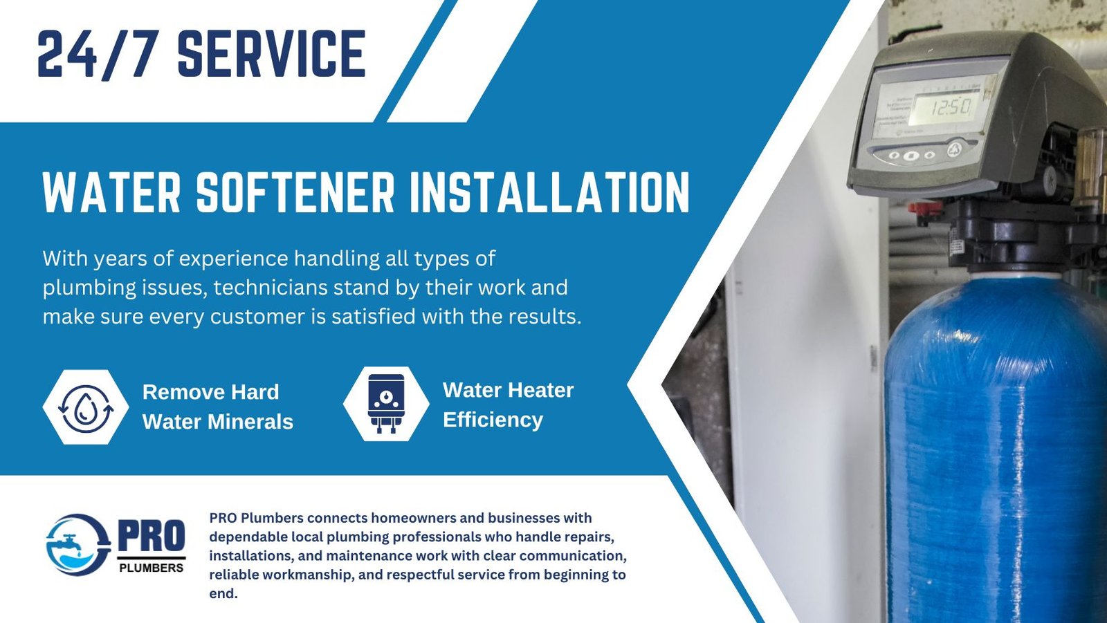 Water softener installation in San Clemente, CA